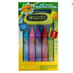 NWT Crayola Body Wash Pen Set, 6 Pieces